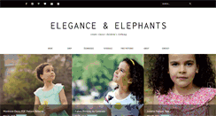 Desktop Screenshot of eleganceandelephants.com