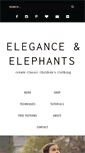 Mobile Screenshot of eleganceandelephants.com