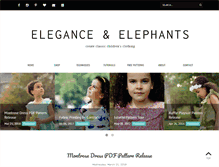 Tablet Screenshot of eleganceandelephants.com